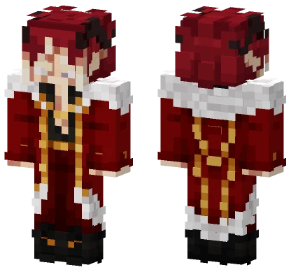 Red Royal Robes Minecraft skin
