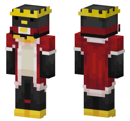 Red Royal Robes Minecraft skin