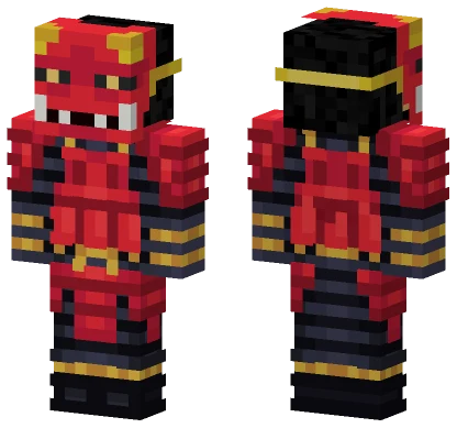 Red Samurai Minecraft skin