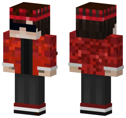 Red Samurai Outfit Minecraft skin