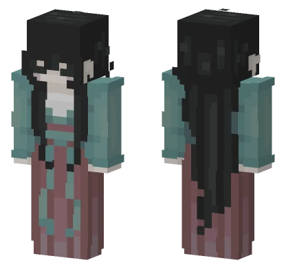 Red Satin Outfit Minecraft skin