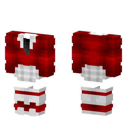 Red School Girl Outfit Minecraft skin