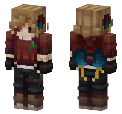 Red School Uniform Minecraft skin