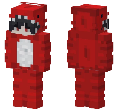 Red Shark Minecraft skin