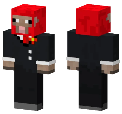 Red Sheep Suit Minecraft skin