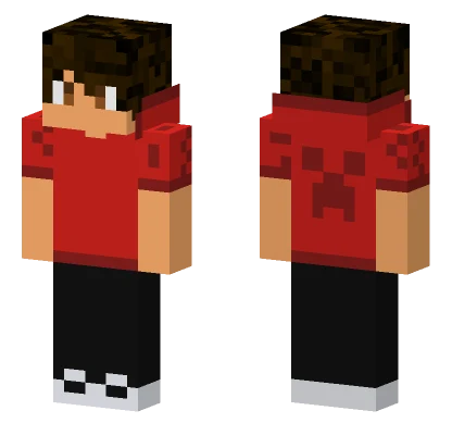 Red Slim Minecraft skin