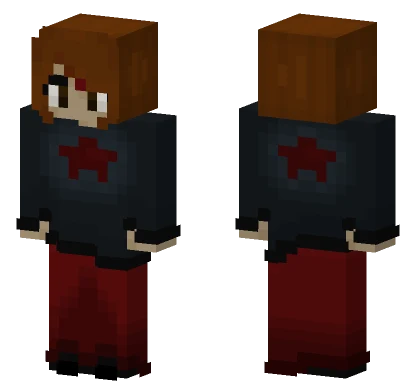 Red Star Hoodie Minecraft skin