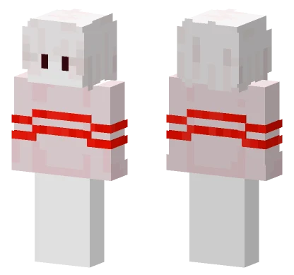Red Striped Outfit Minecraft skin