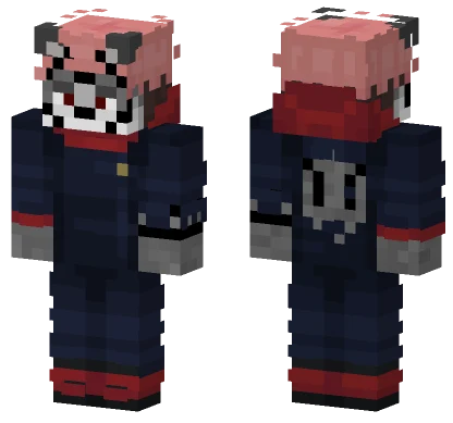 Red Sukuna Shibuya Minecraft skin