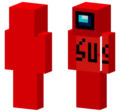 Red Sus Minecraft skin