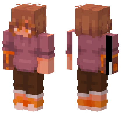 Red Tinted Iris Minecraft skin
