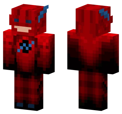 Red To Black Reverse Flash Minecraft skin