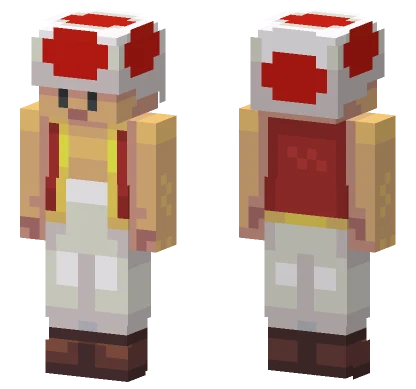 Red Toad Hat Minecraft skin