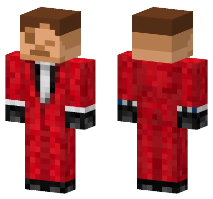Red Tracksuit Outfit Minecraft skin