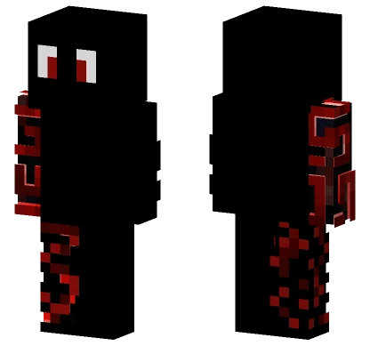 Red Tribal Warrior Minecraft skin