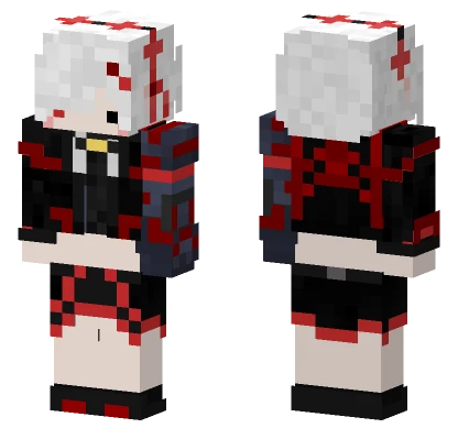 Red Trimmed Uniform Minecraft skin