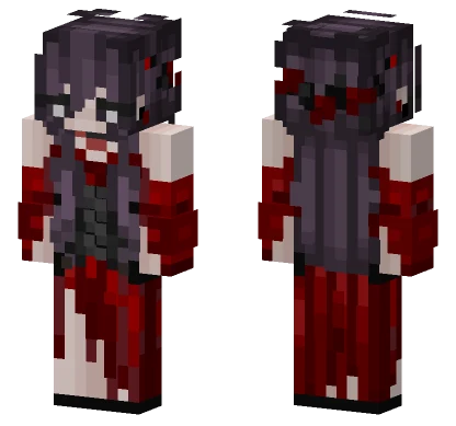Red Witch Outfit Minecraft skin