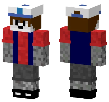 Red Wolf Dipper Outfit Minecraft skin