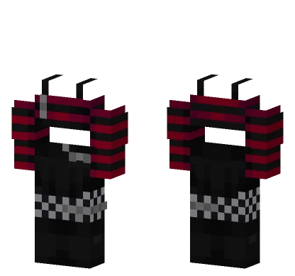 Red Y2K Template Base Minecraft skin