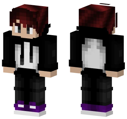 Reddish Brown Hair Baseball Shirt Minecraft skin