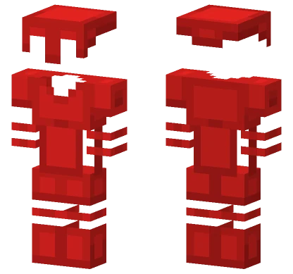 Redstone Warrior Baseplate Minecraft skin