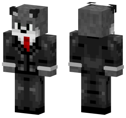 Redwolf In Suit Minecraft skin