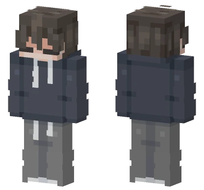 Remake Grey Hoodie Minecraft skin