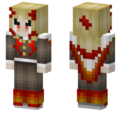 Rengoku Minecraft skin