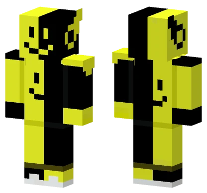 Retro Youtuber Black Yellow Minecraft skin