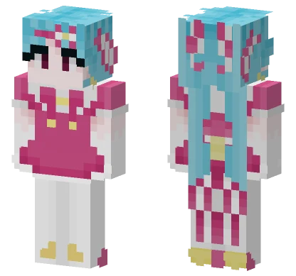 Retry Now Miku Minecraft skin