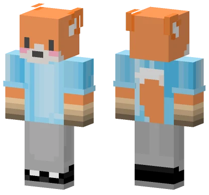 Revamped Fox Boy Minecraft skin
