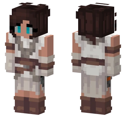 Rey Skywalker Lightsaber Minecraft skin