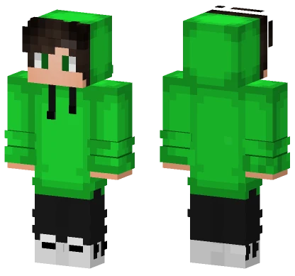 Rich Boi Green Hoodie Minecraft skin