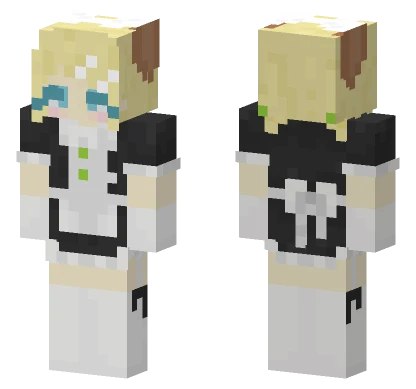 Rin Kagamine Maid Dress Minecraft skin