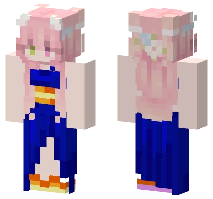 Rin Vestido Azuil Minecraft skin