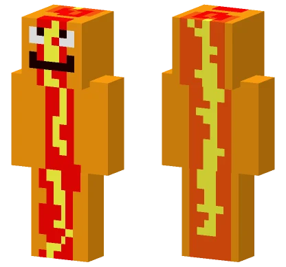 Ripped Up Hotdog Minecraft skin