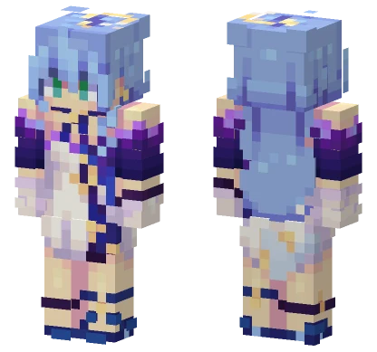 Robin Blue Hair Minecraft skin