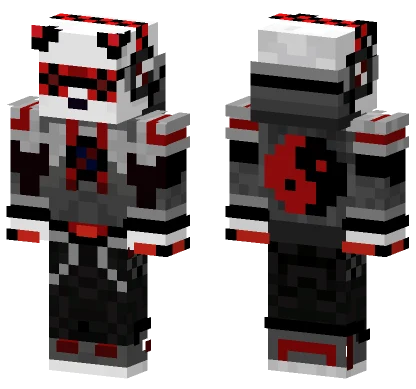 Robo Red Panda Minecraft skin