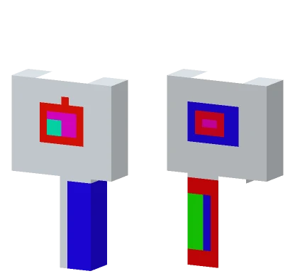White Korblox Headless Minecraft skin