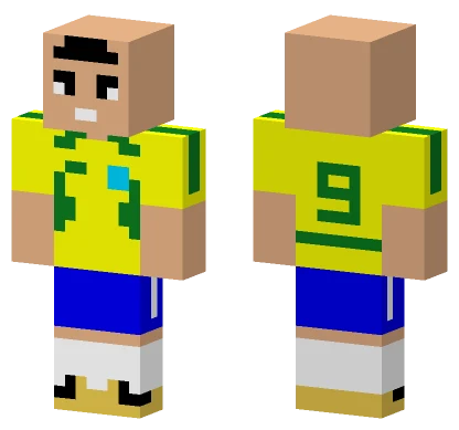 Ronaldo Fenomeno Footballer Minecraft skin