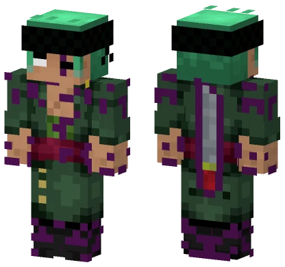 Roronoa Zoro Demon Form Minecraft skin