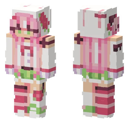 Rose Bunny Girl Minecraft skin