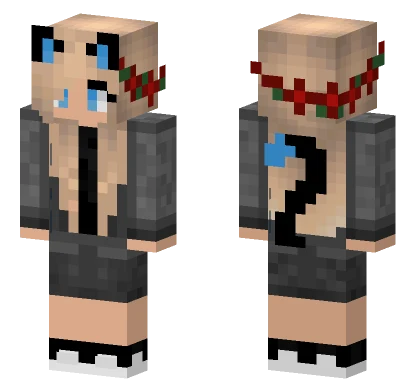 Rose Cat Minecraft skin