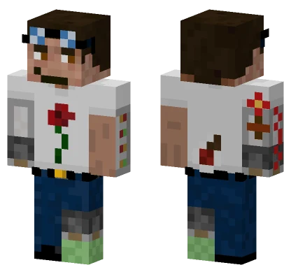 Rose Denim Outfit Minecraft skin