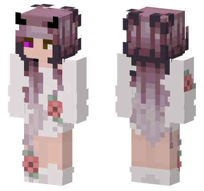 Rose Ender Girl Minecraft skin