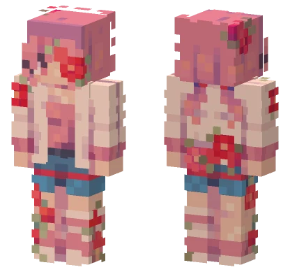 Rose Fields Girl Minecraft skin