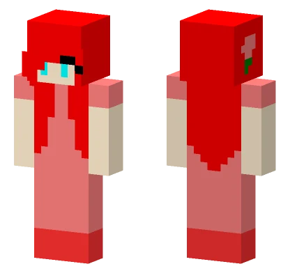 Rose Girl Edit Minecraft skin