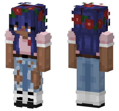 Rose Girl Remake Minecraft skin