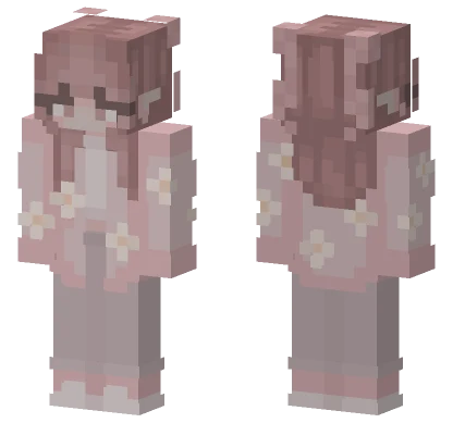 Rose Patterned Kimono Minecraft skin