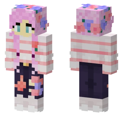 Rose Plum Girl Minecraft skin